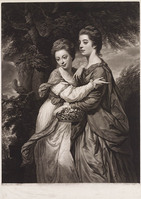 KG 08116
<br/>
Portret Elizabeth en Emma Crew
<br/>
<em>Dixon, John (1740 ca.-1811)</em>